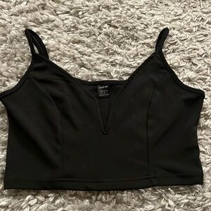 Black Deep V Top
